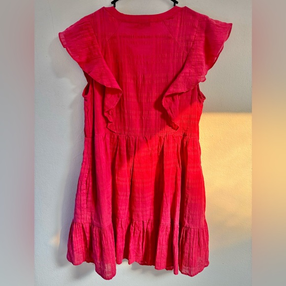 Sonoma embroidered red gauzy size medium dressss - Picture 4 of 9